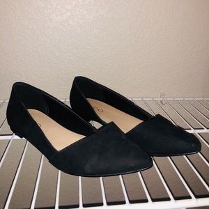 Black Suede Flats